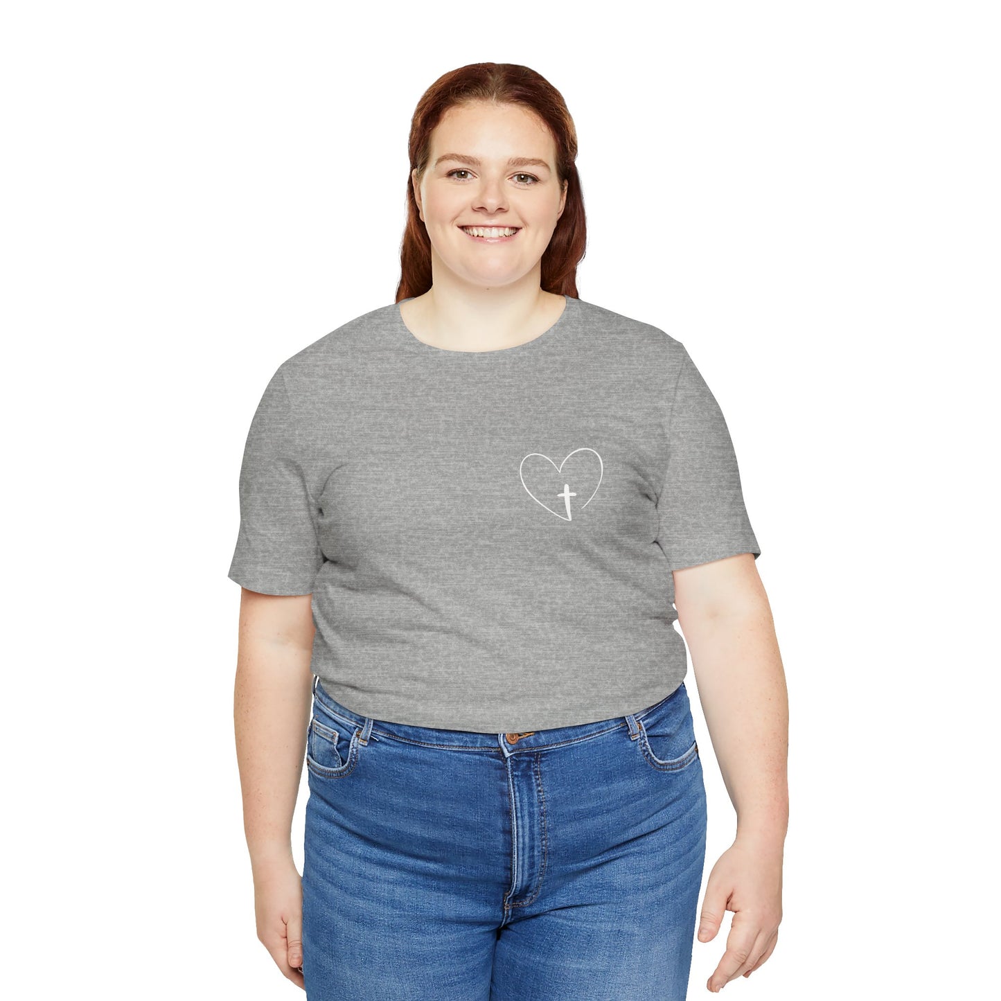 Minimalist Heart Cross Faith T-Shirt