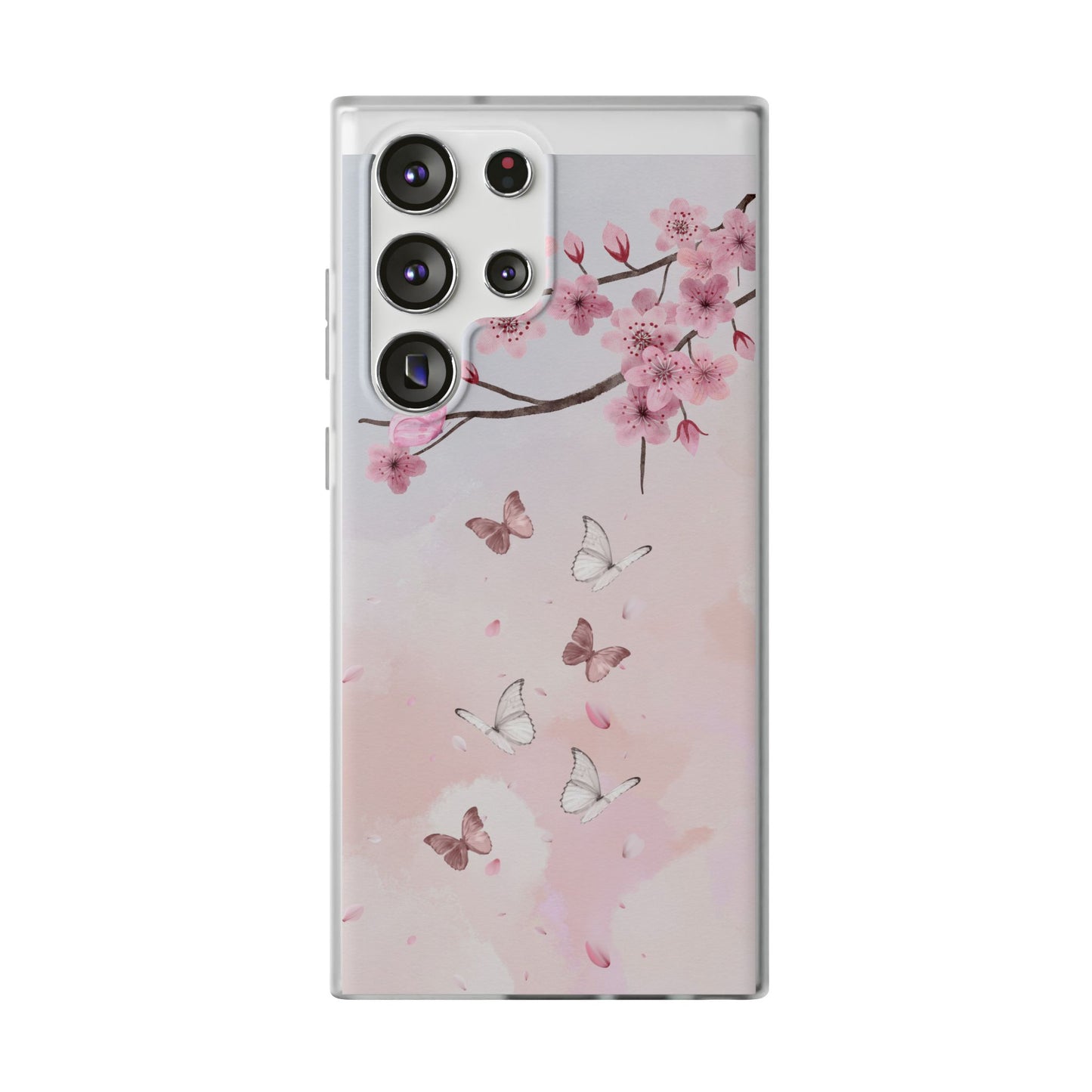 Pink Floral Flexi Case