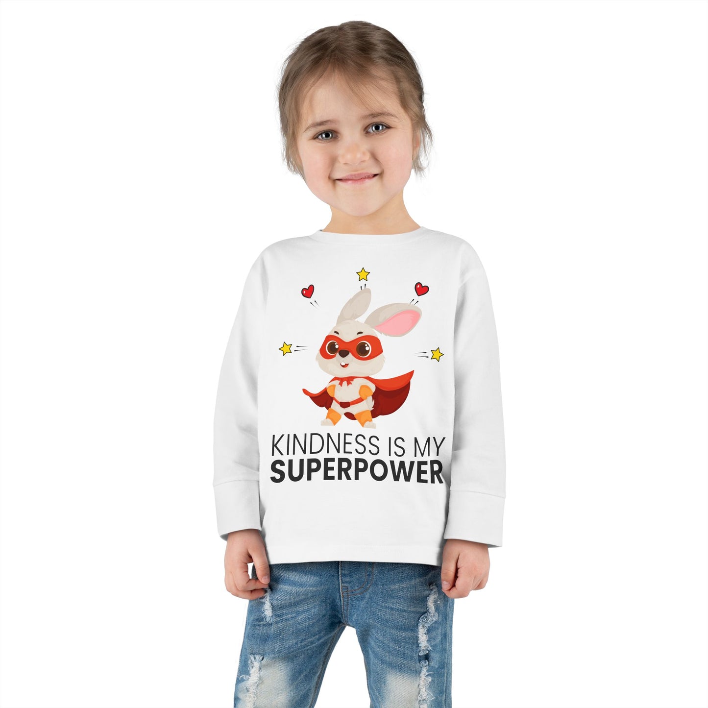 Toddler Tee - Promote Positivity, Kindness is My Superpower