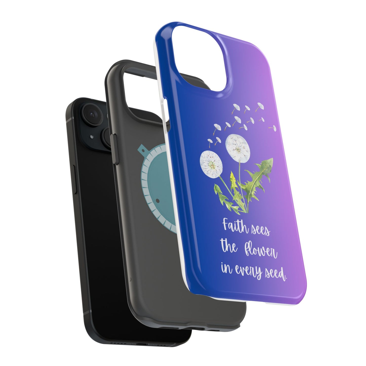 Phone Case - Faith Sees the Flower in Every Seed Inspirational Magnetic Tough Case