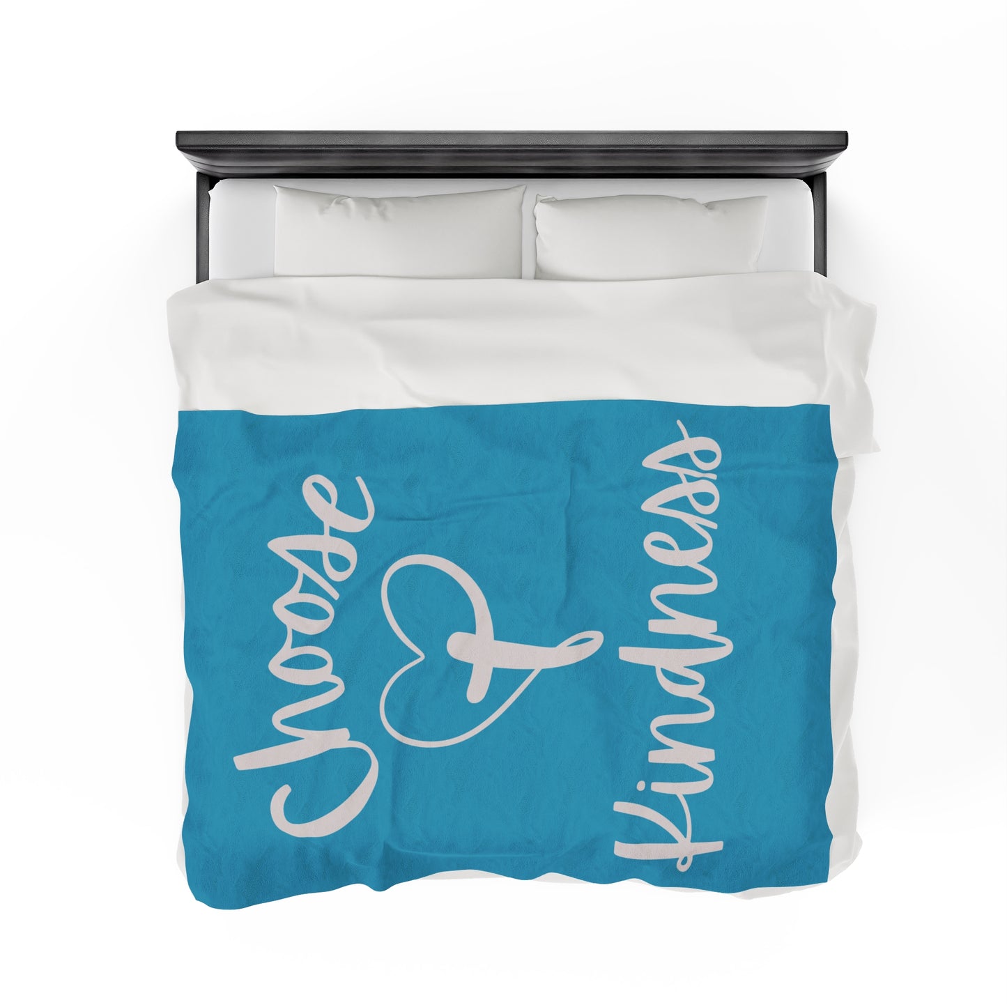 Velveteen Plush Blanket - Choose Kindness Snuggle Blanket