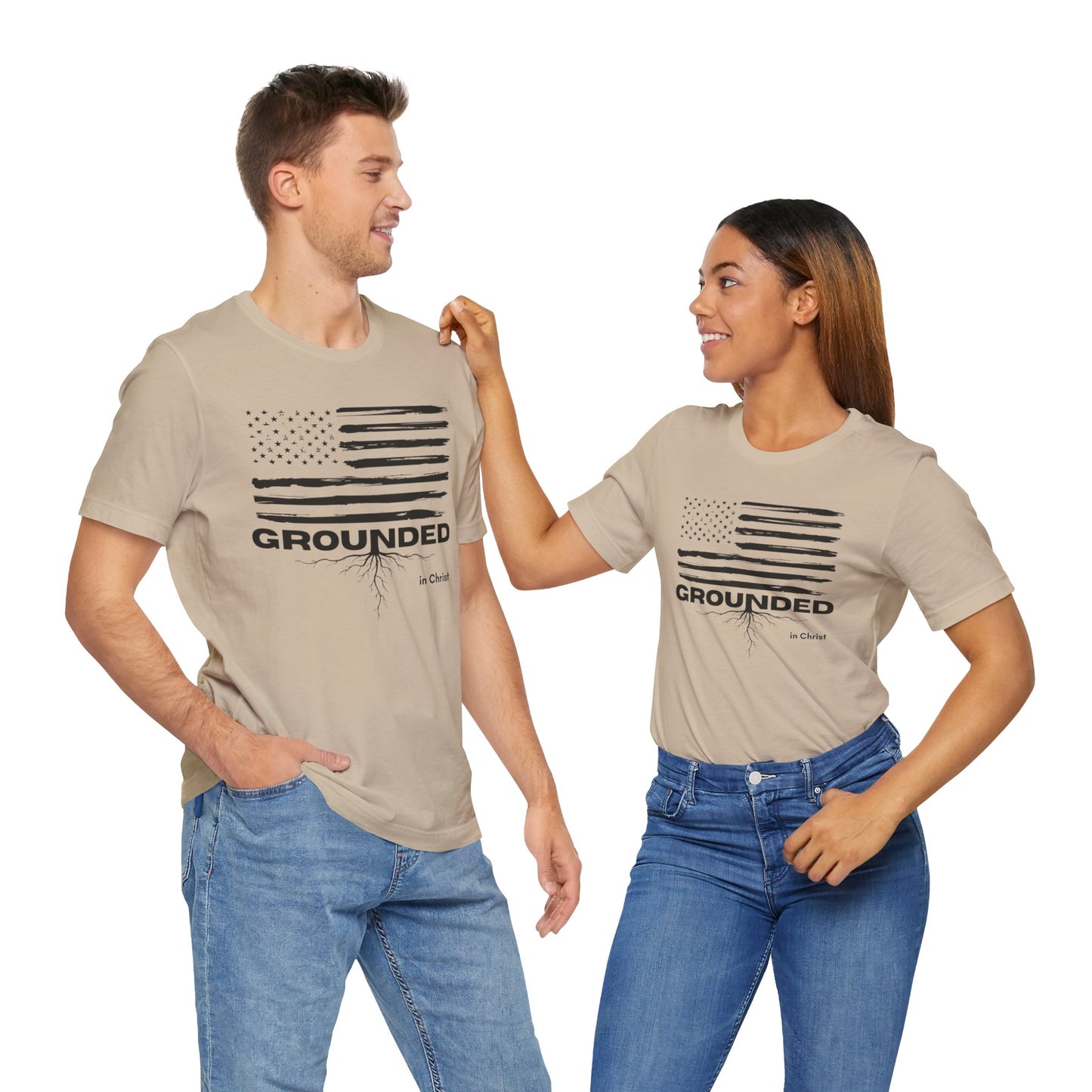 Christian Unisex Tee - Grounded in Christ T-Shirt