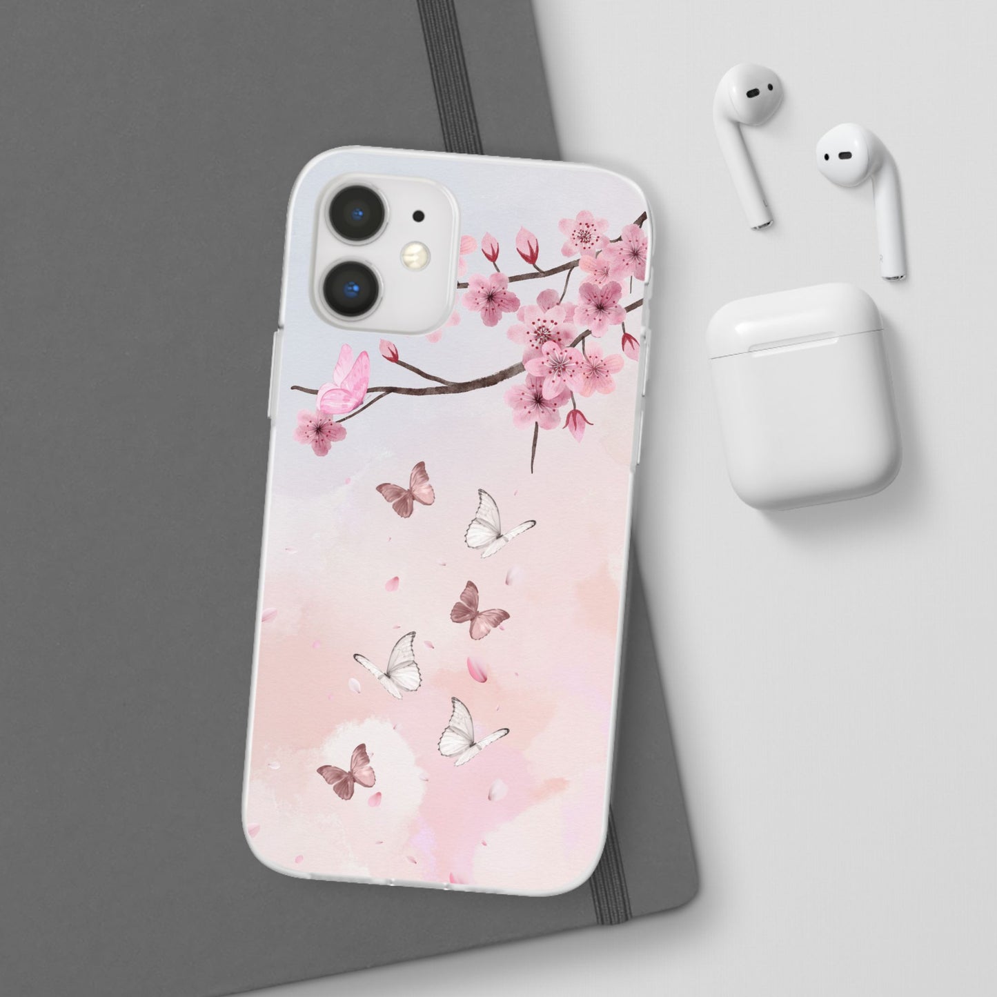 Pink Floral Flexi Case