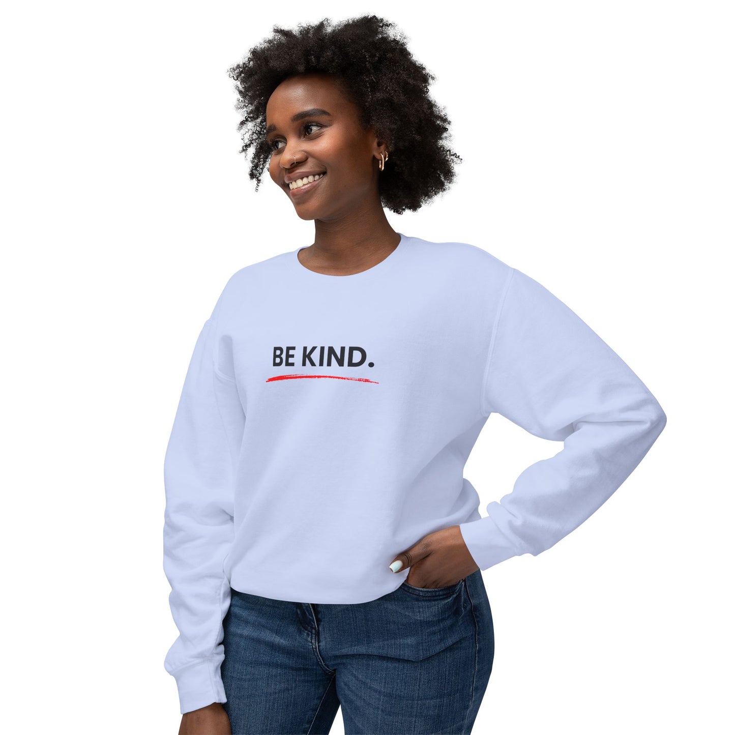 Kindness Unisex Lightweight Crewneck Sweatshirt