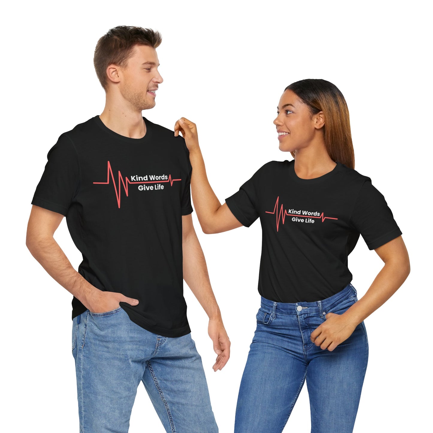 Unisex Jersey Short Sleeve Tee Kind Words Give Life