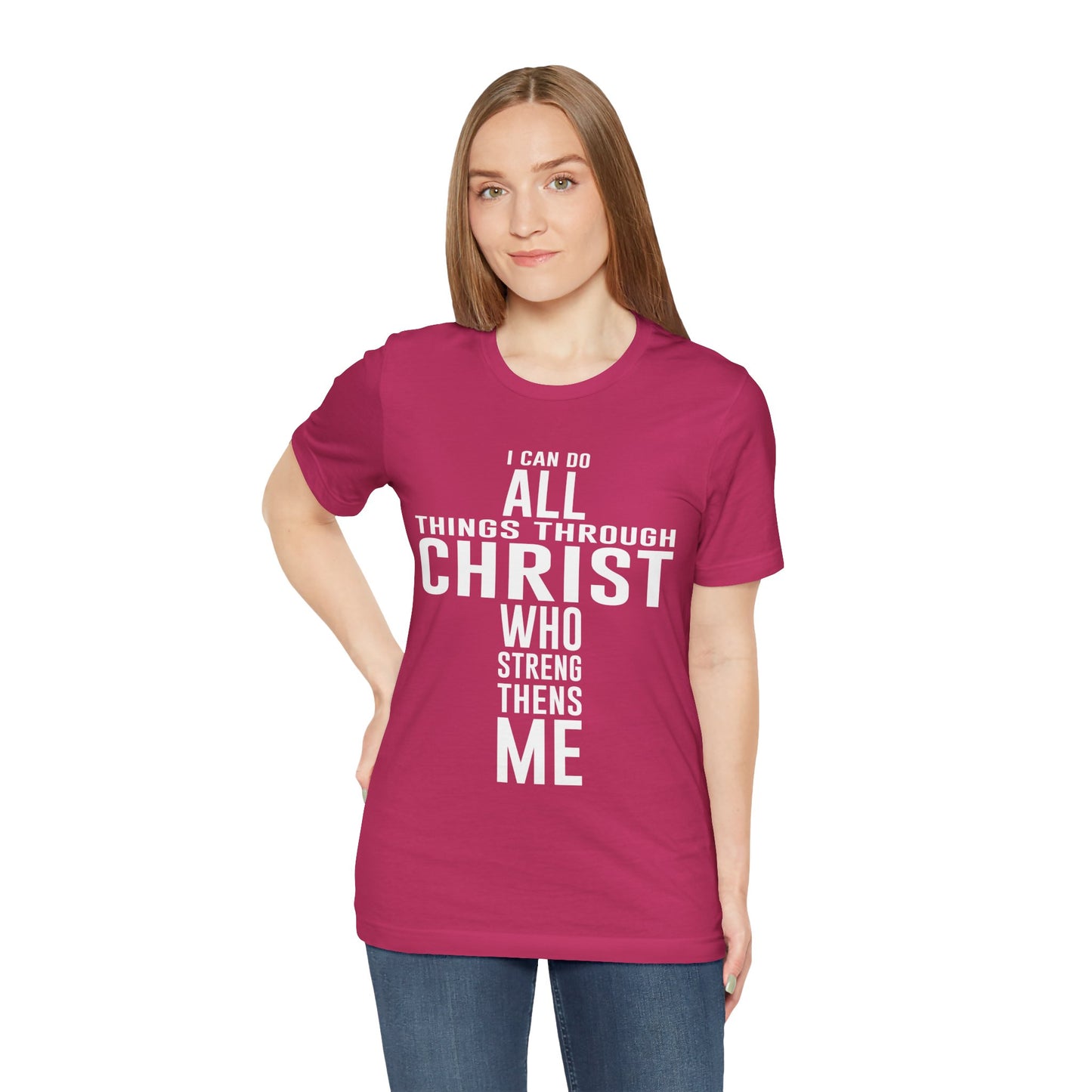 Christian Unisex Tee I can do all things through Christ