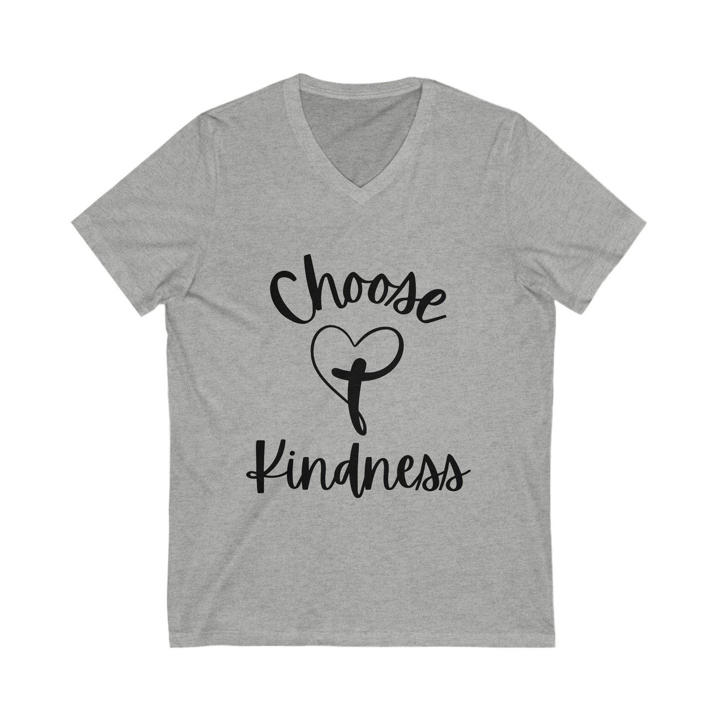 V-Neck Tee - Choose Kindness Promote Positivity