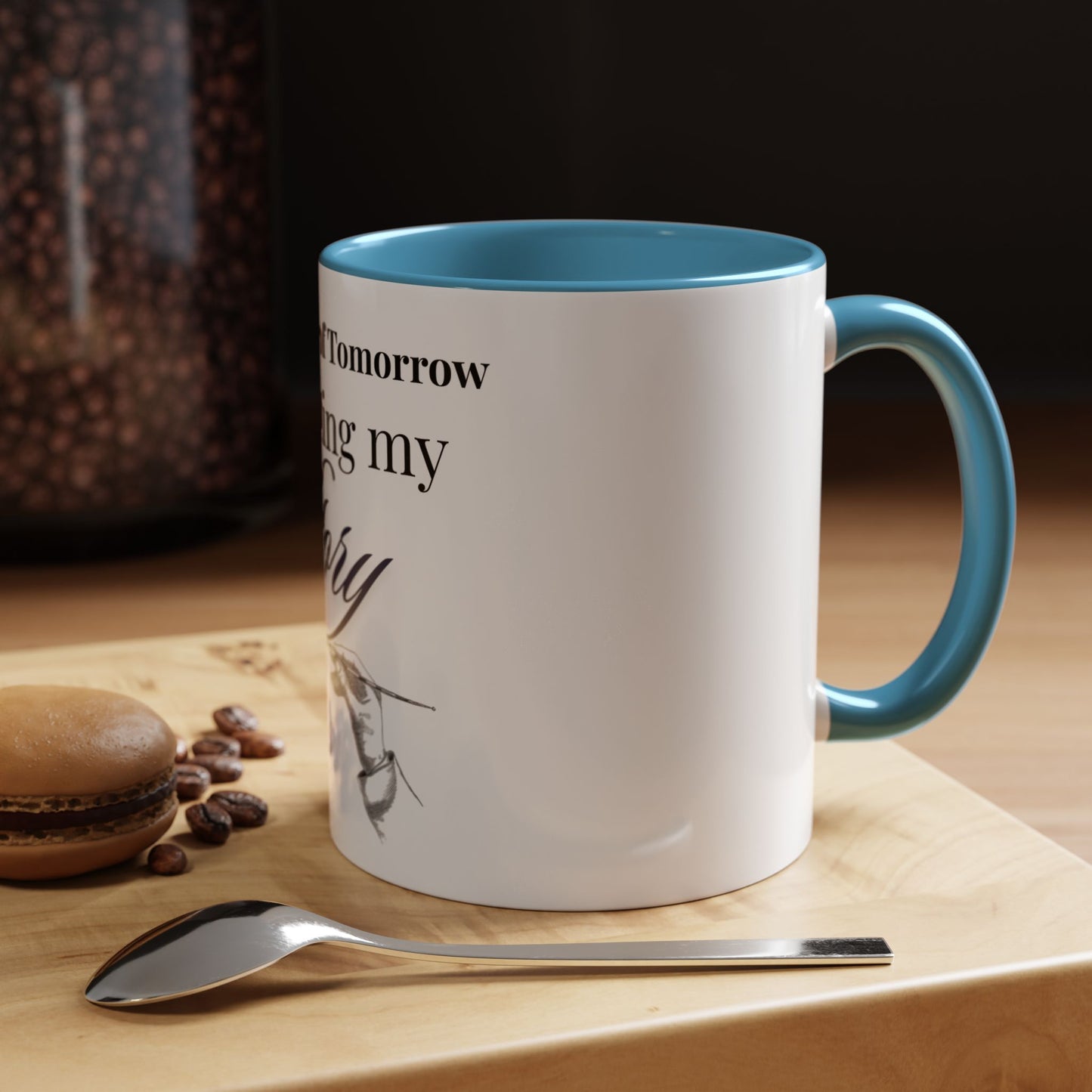 The Author of Tomorrow is Writing My Story Mug-Inspirational Faith Coffee Cup, Christian Gift