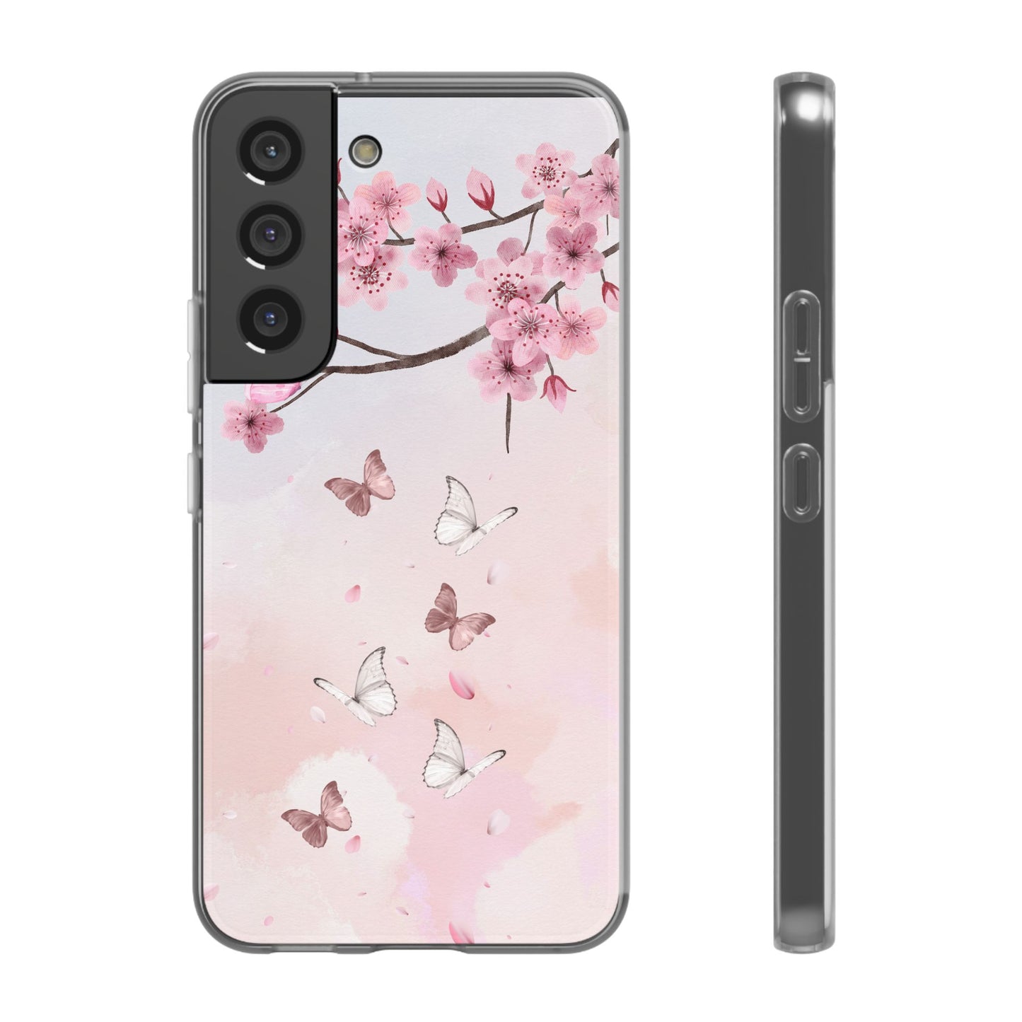 Pink Floral Flexi Case
