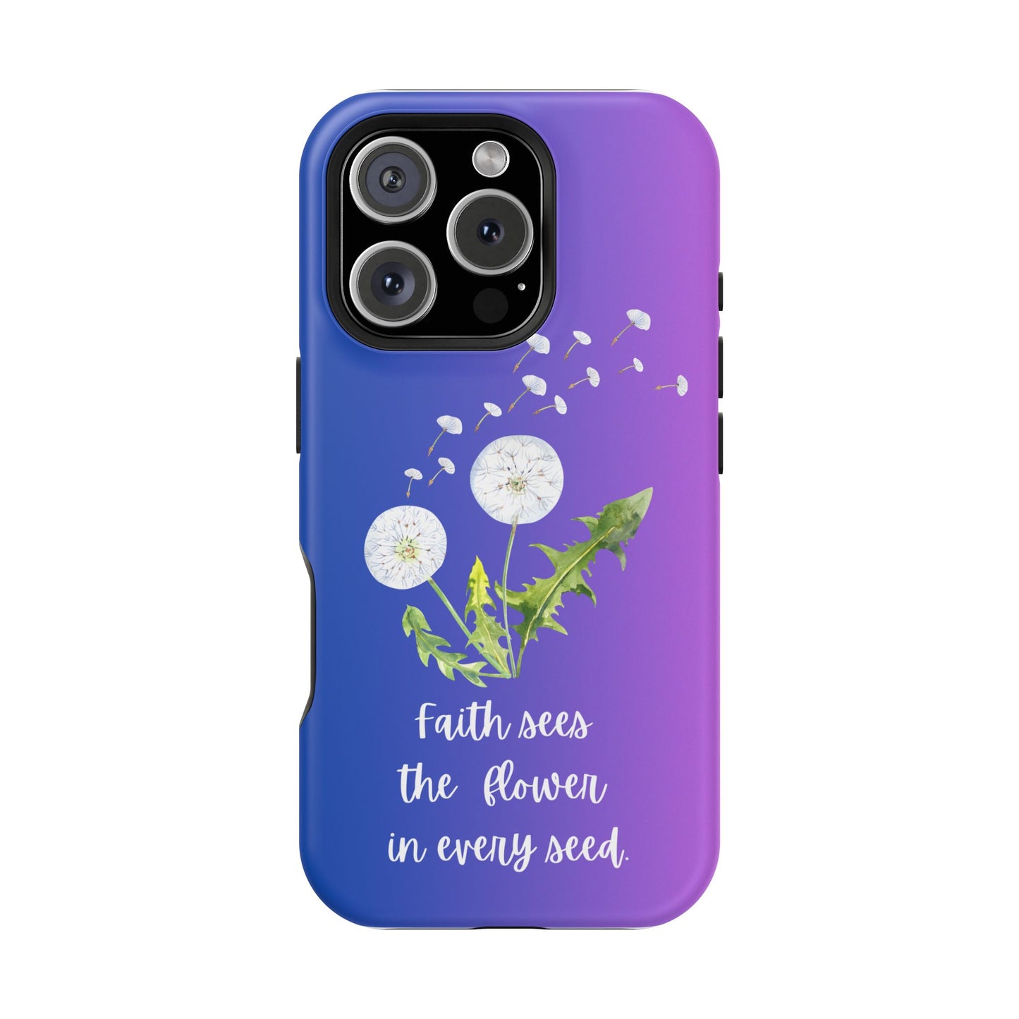 Phone Case - Faith Sees the Flower in Every Seed Inspirational Magnetic Tough Case