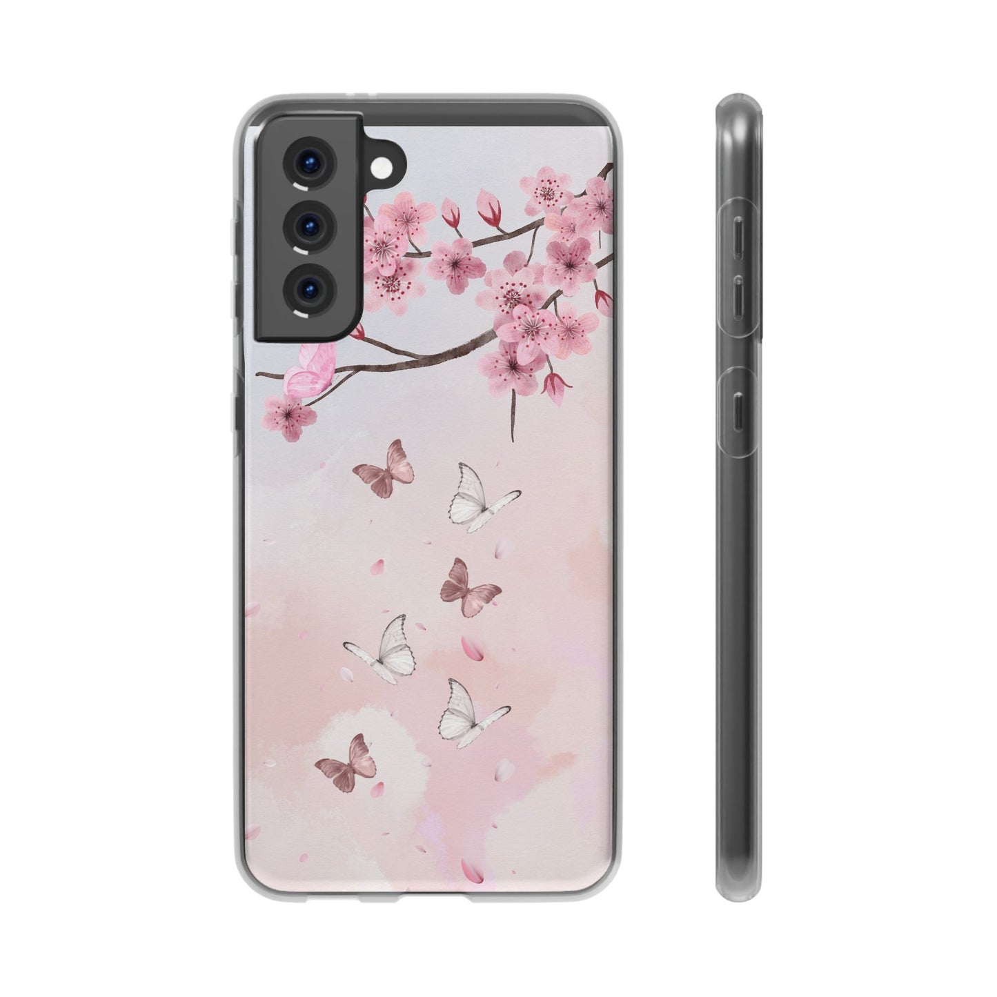 Pink Floral Flexi Case