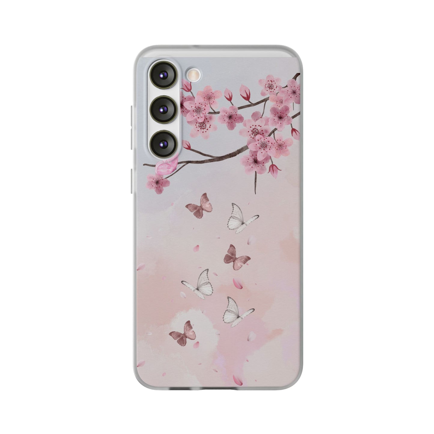Pink Floral Flexi Case