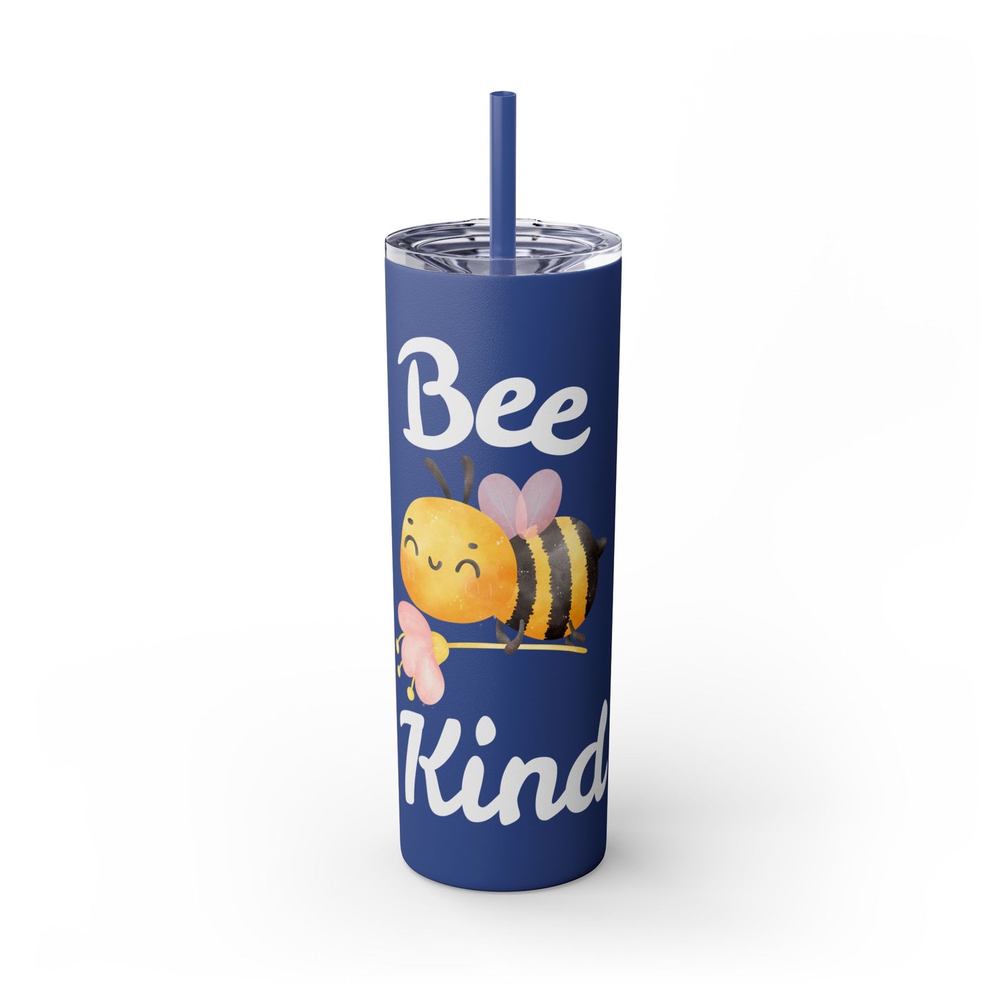 Be Kind Skinny Tumbler with Straw, 20oz