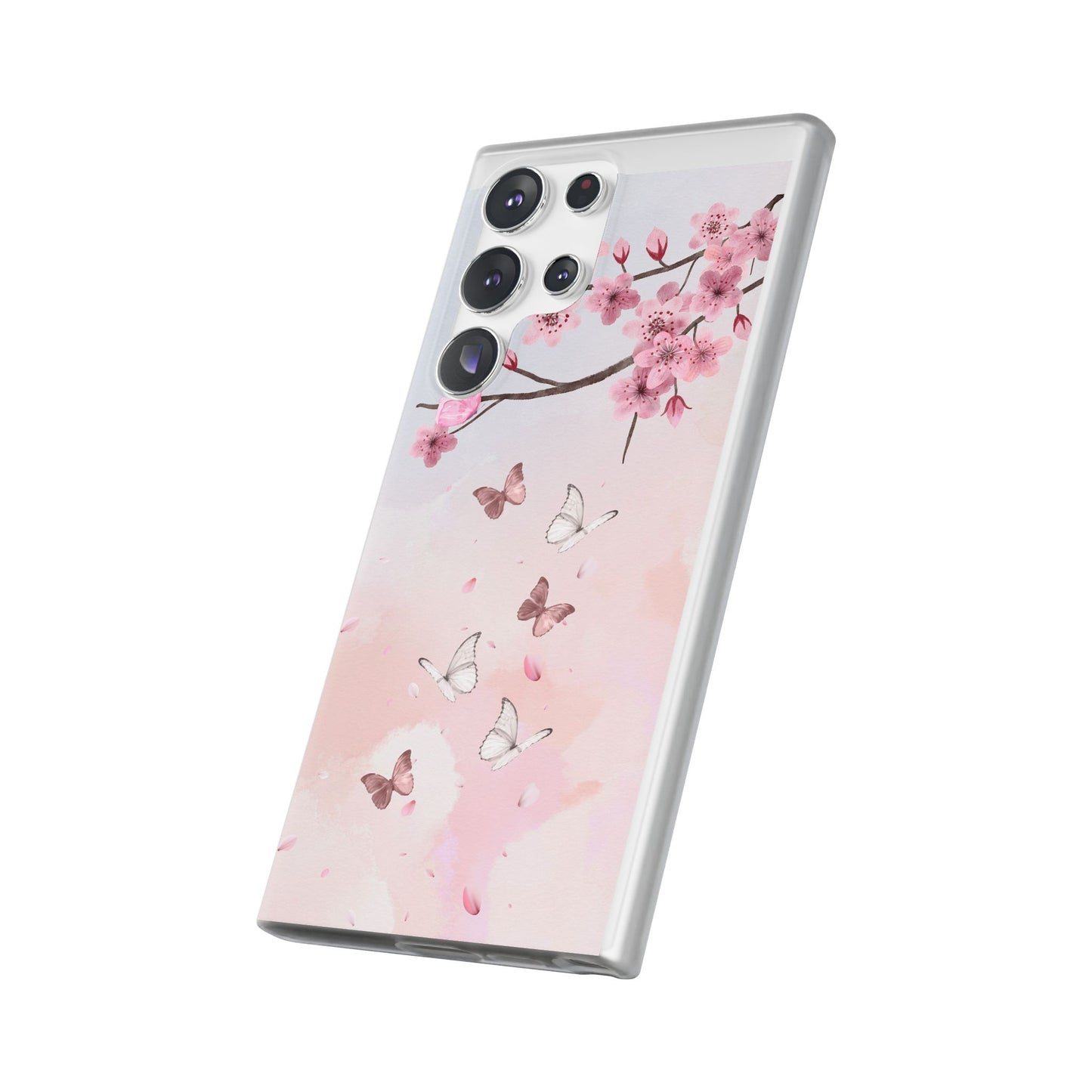 Pink Floral Flexi Case