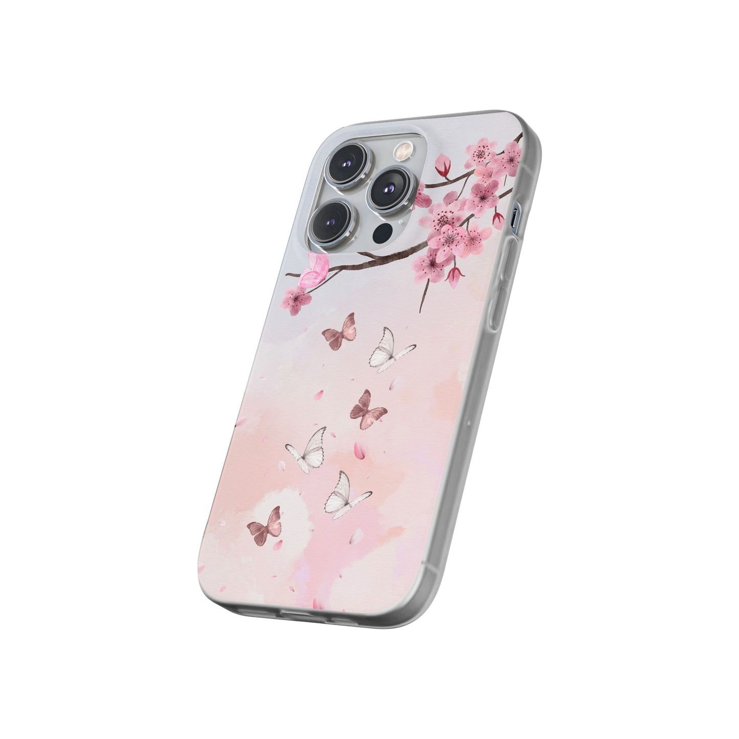 Pink Floral Flexi Case
