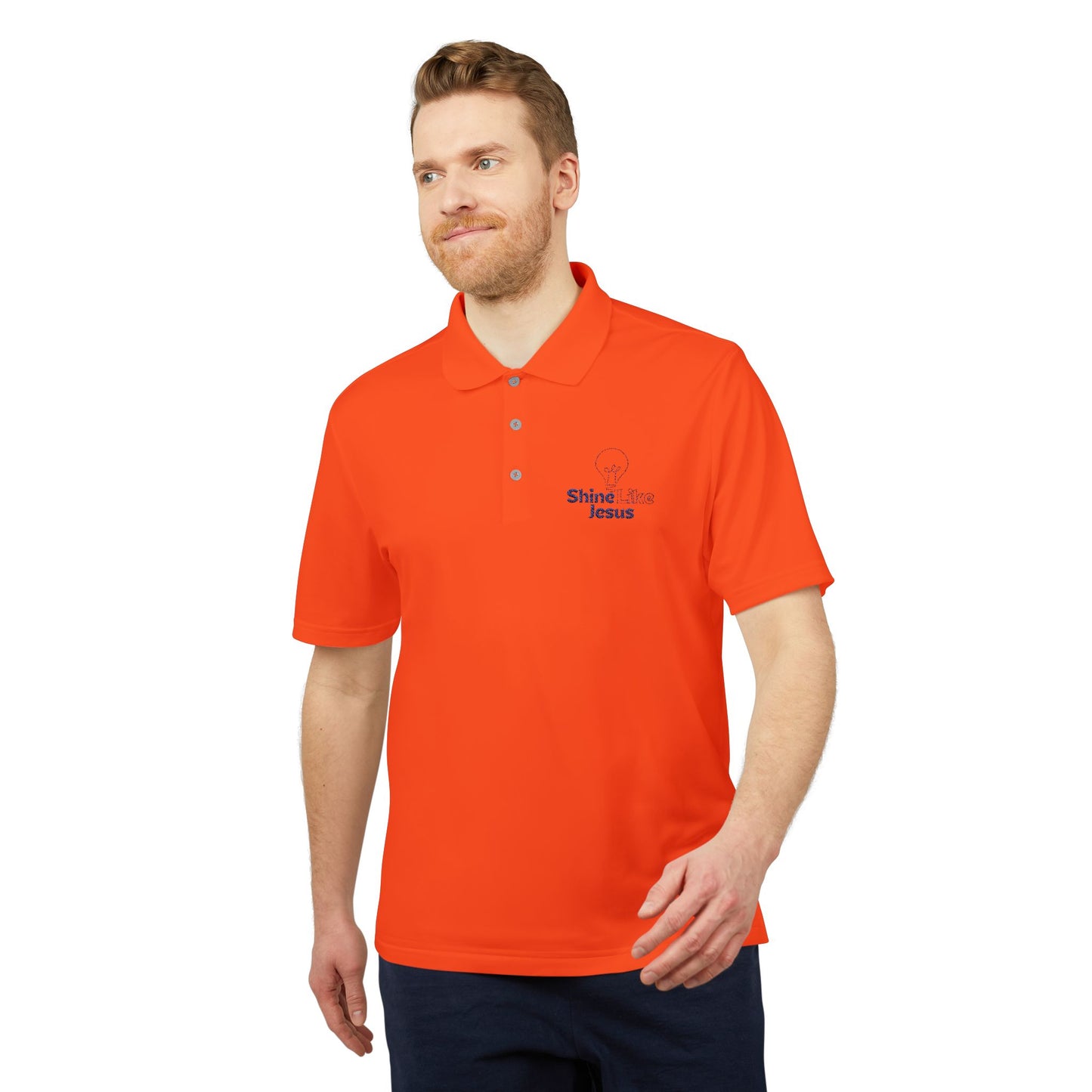 Adidas Unisex Performance Polo - Shine Like Jesus