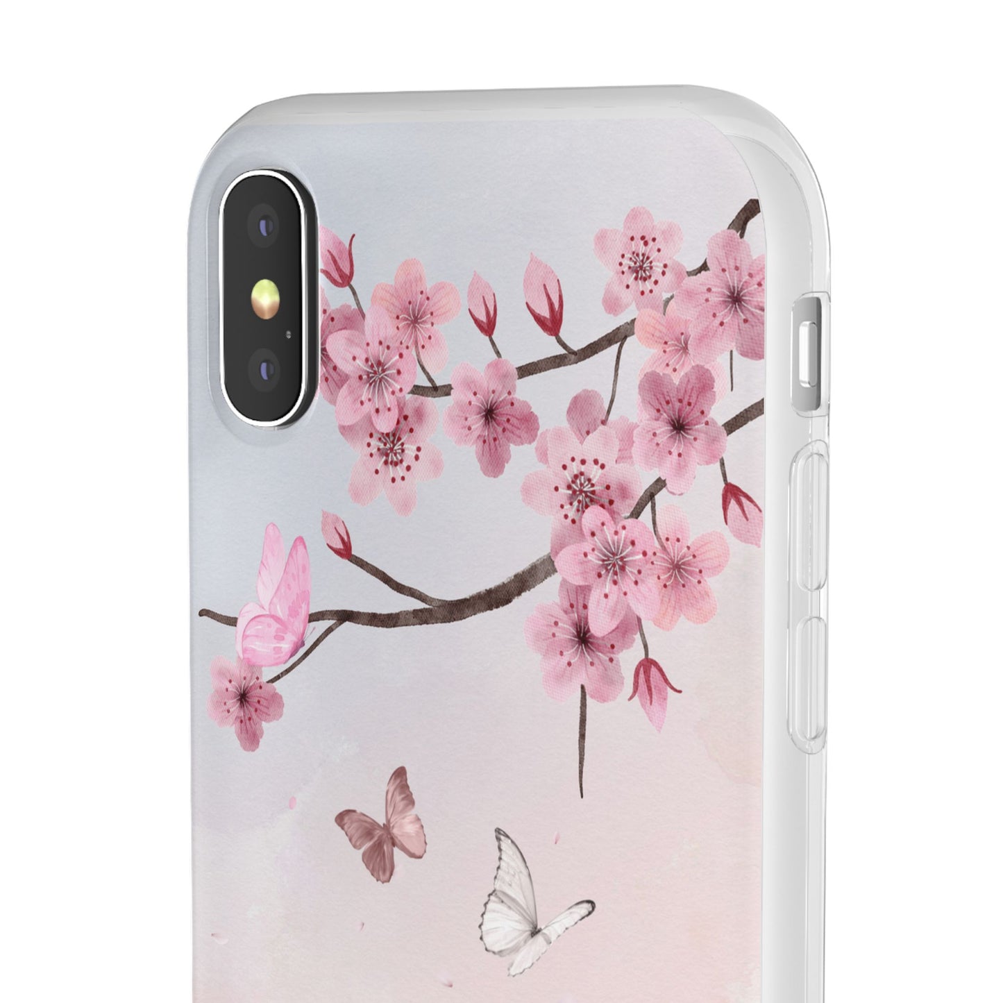 Pink Floral Flexi Case
