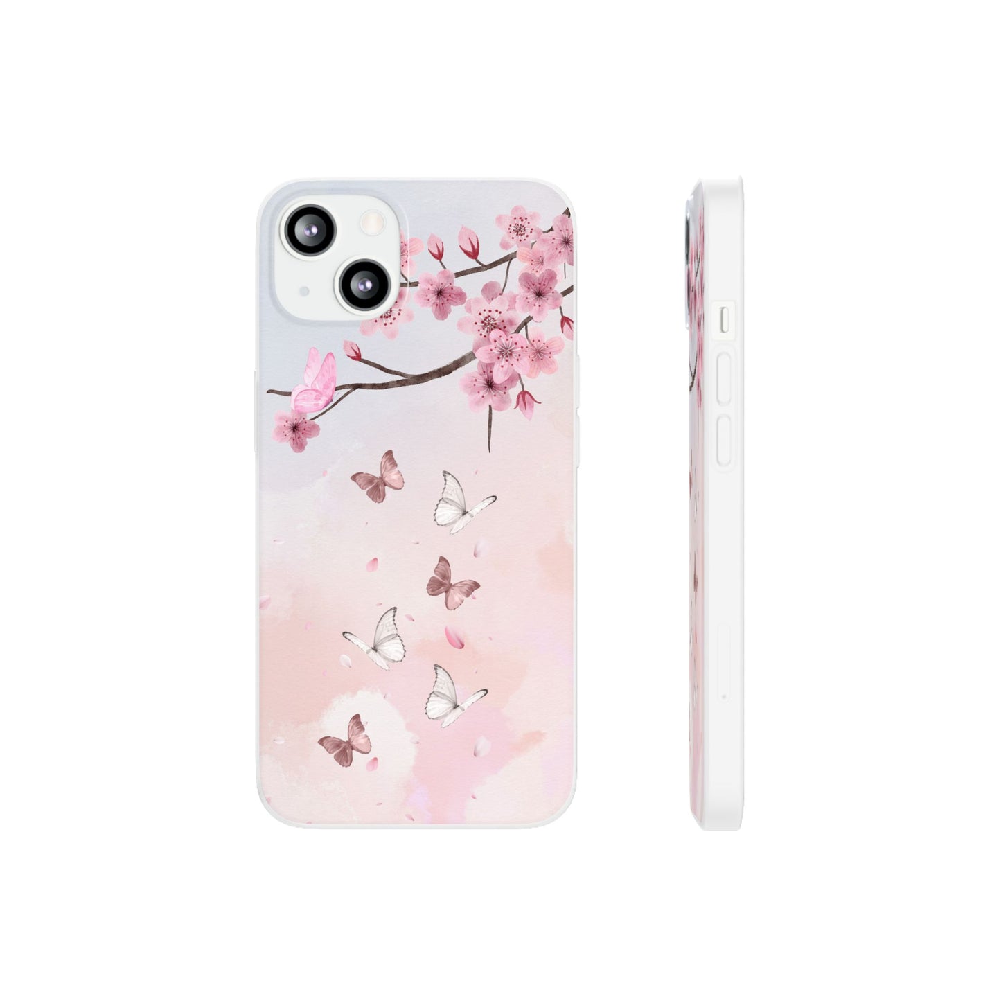 Pink Floral Flexi Case