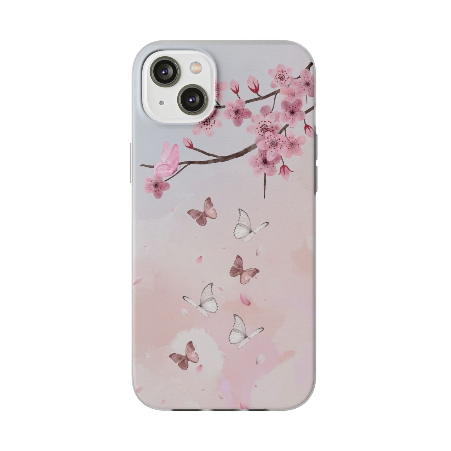 Pink Floral Flexi Case