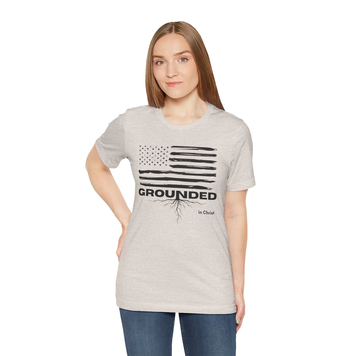 Christian Unisex Tee - Grounded in Christ T-Shirt