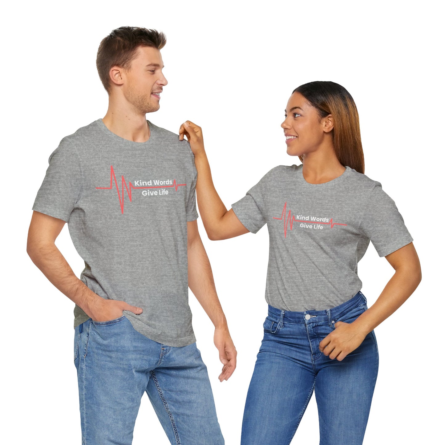 Unisex Jersey Short Sleeve Tee Kind Words Give Life