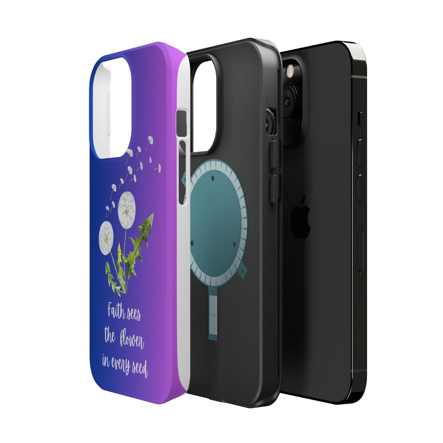 Phone Case - Faith Sees the Flower in Every Seed Inspirational Magnetic Tough Case