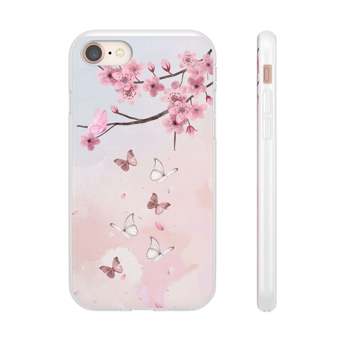 Pink Floral Flexi Case