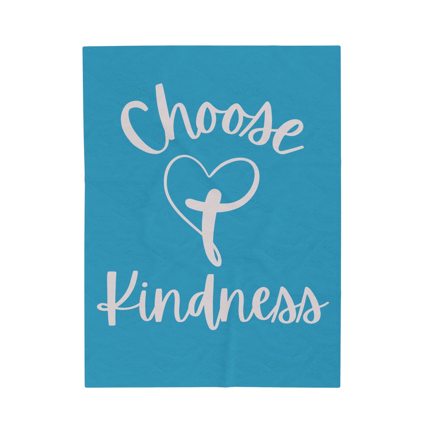 Velveteen Plush Blanket - Choose Kindness Snuggle Blanket