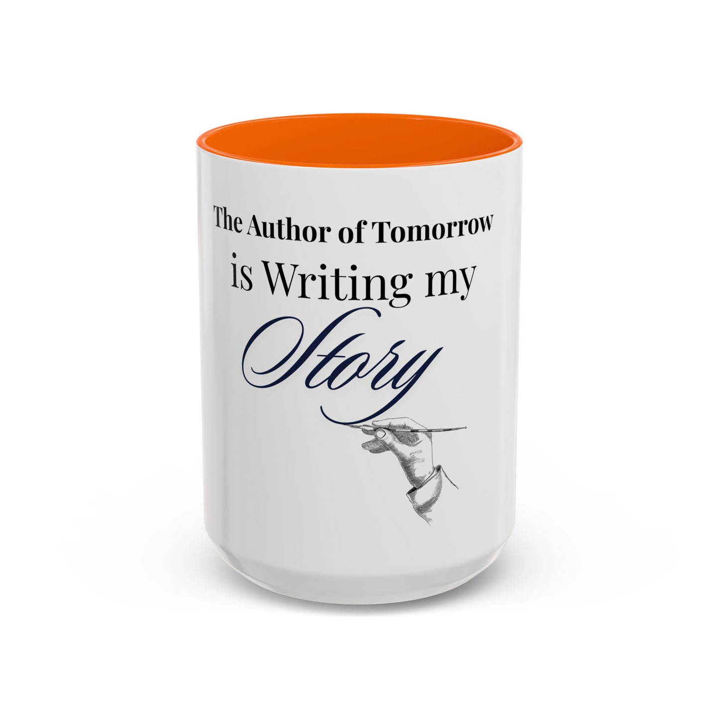 The Author of Tomorrow is Writing My Story Mug-Inspirational Faith Coffee Cup, Christian Gift