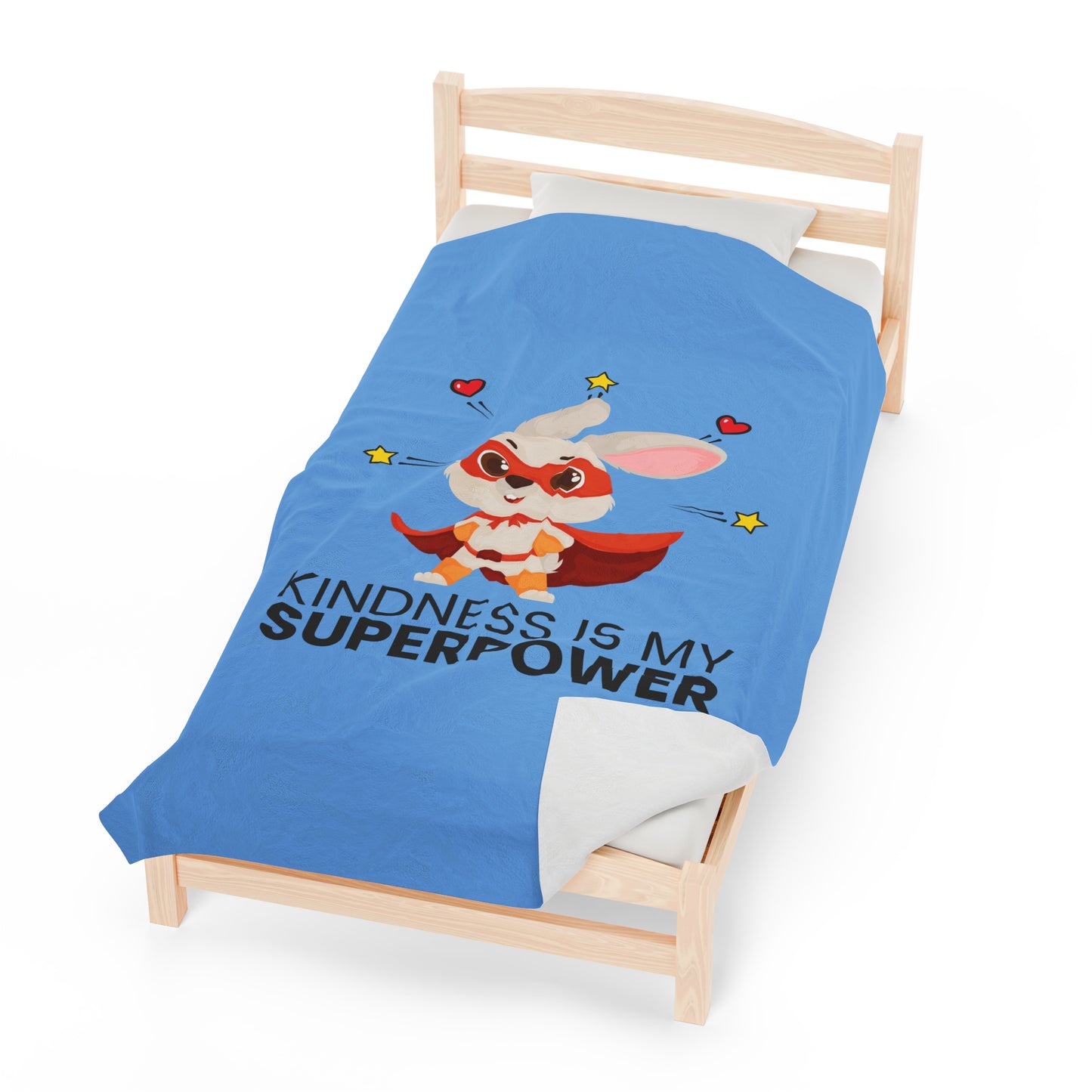 Velveteen Plush Blanket Kindness is my Superpower