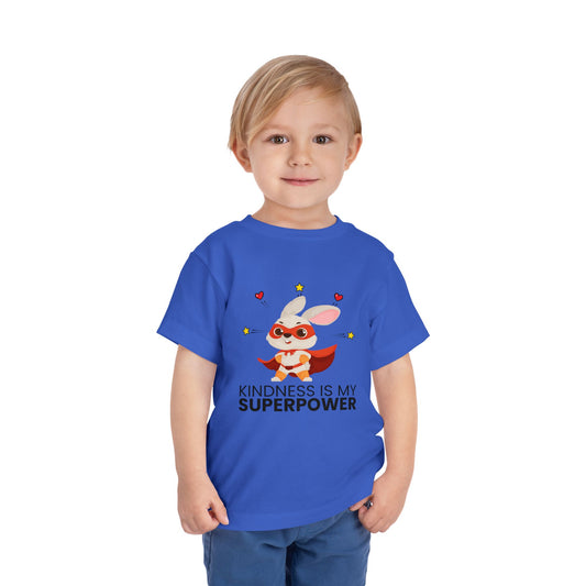 Toddler T-Shirt - 'Kindness Is My Superpower' Tee for Promoting Kindness