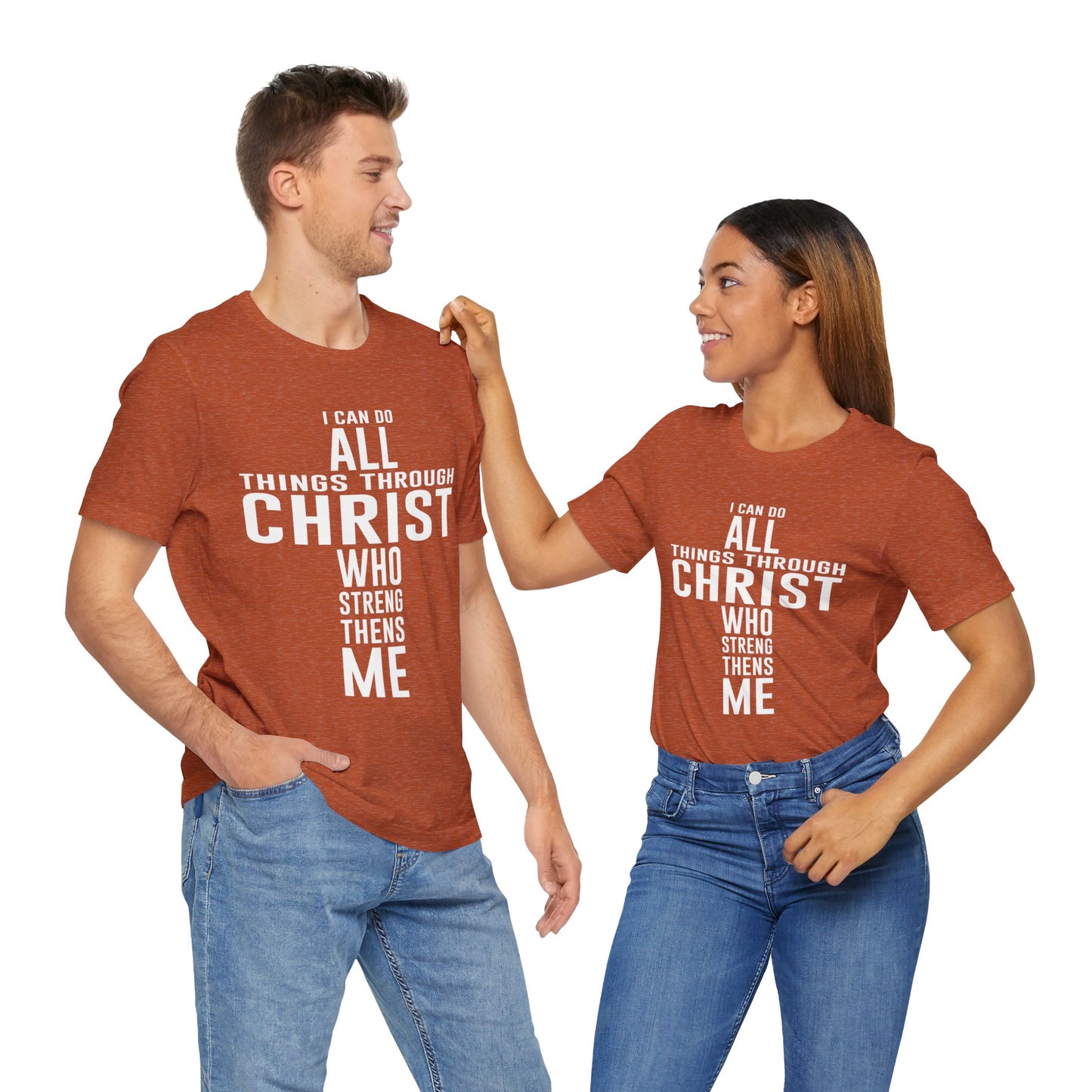 I can do all things through Christ Unisex Jersey Short Sleeve Tee