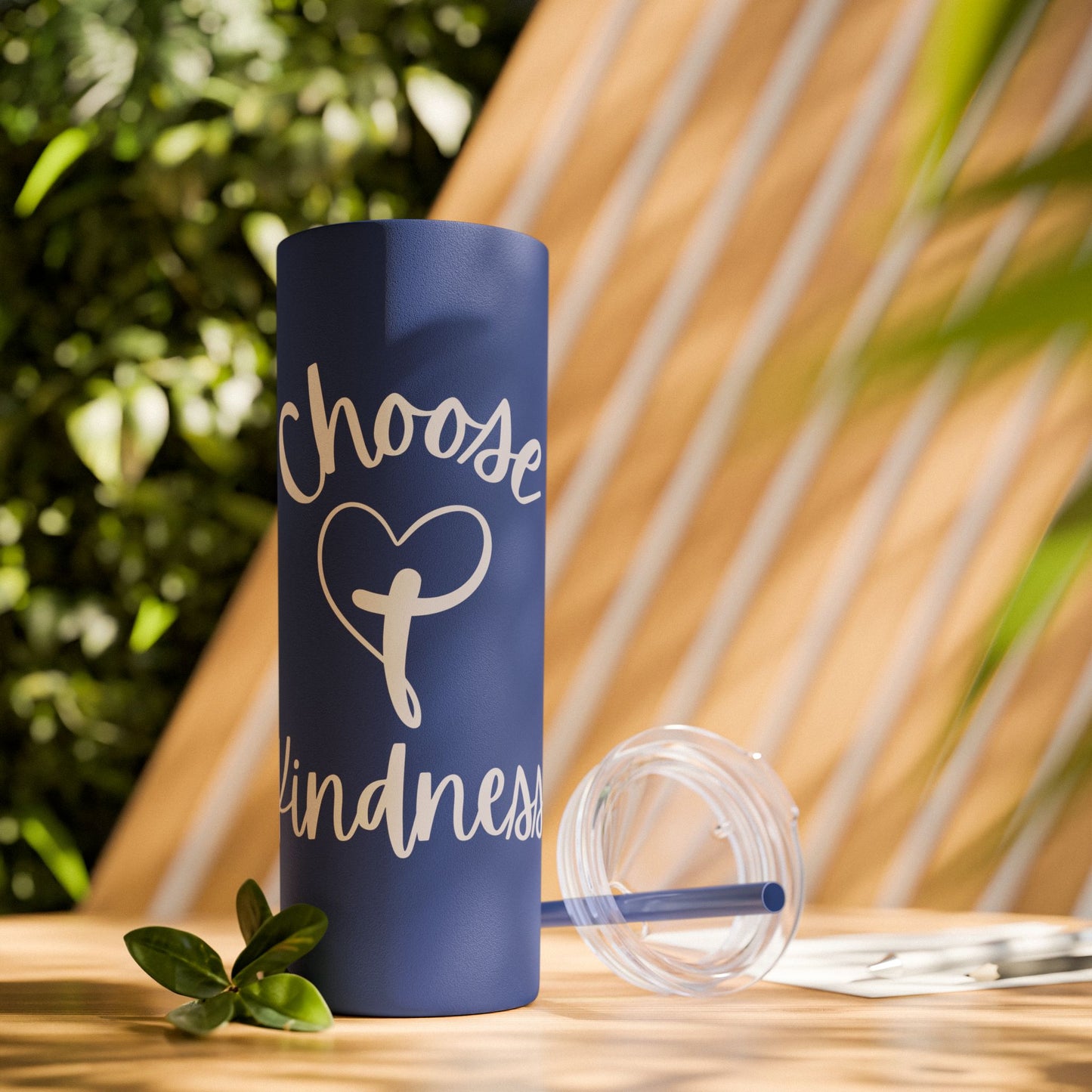 Choose Kindness Skinny Tumbler with Straw, 20oz
