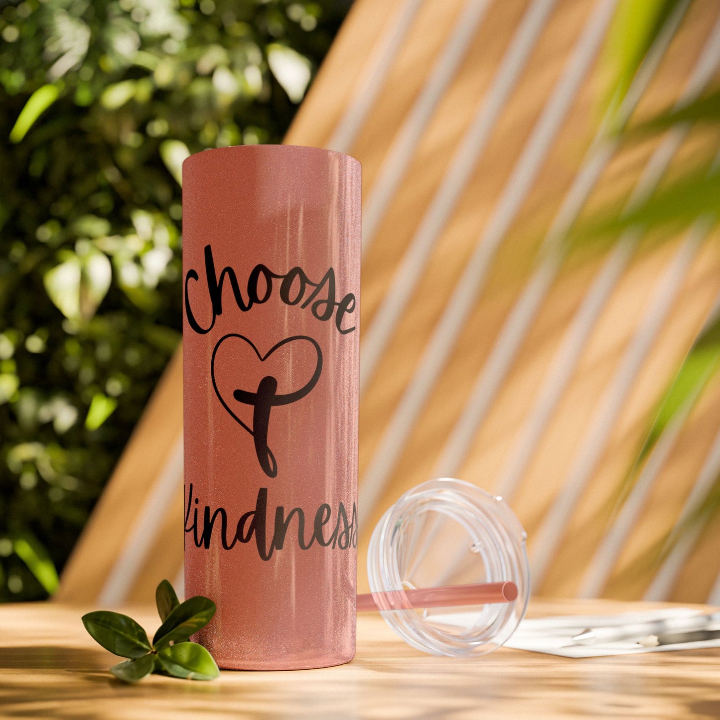 Choose Kindness Skinny Tumbler with Straw, 20oz