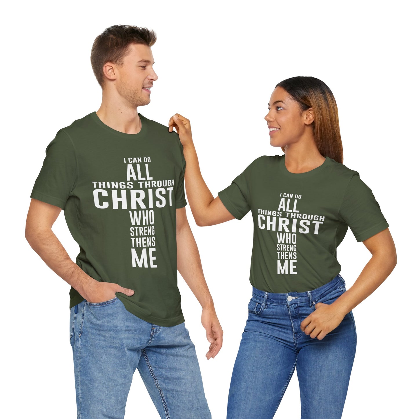 I can do all things through Christ Unisex Jersey Short Sleeve Tee