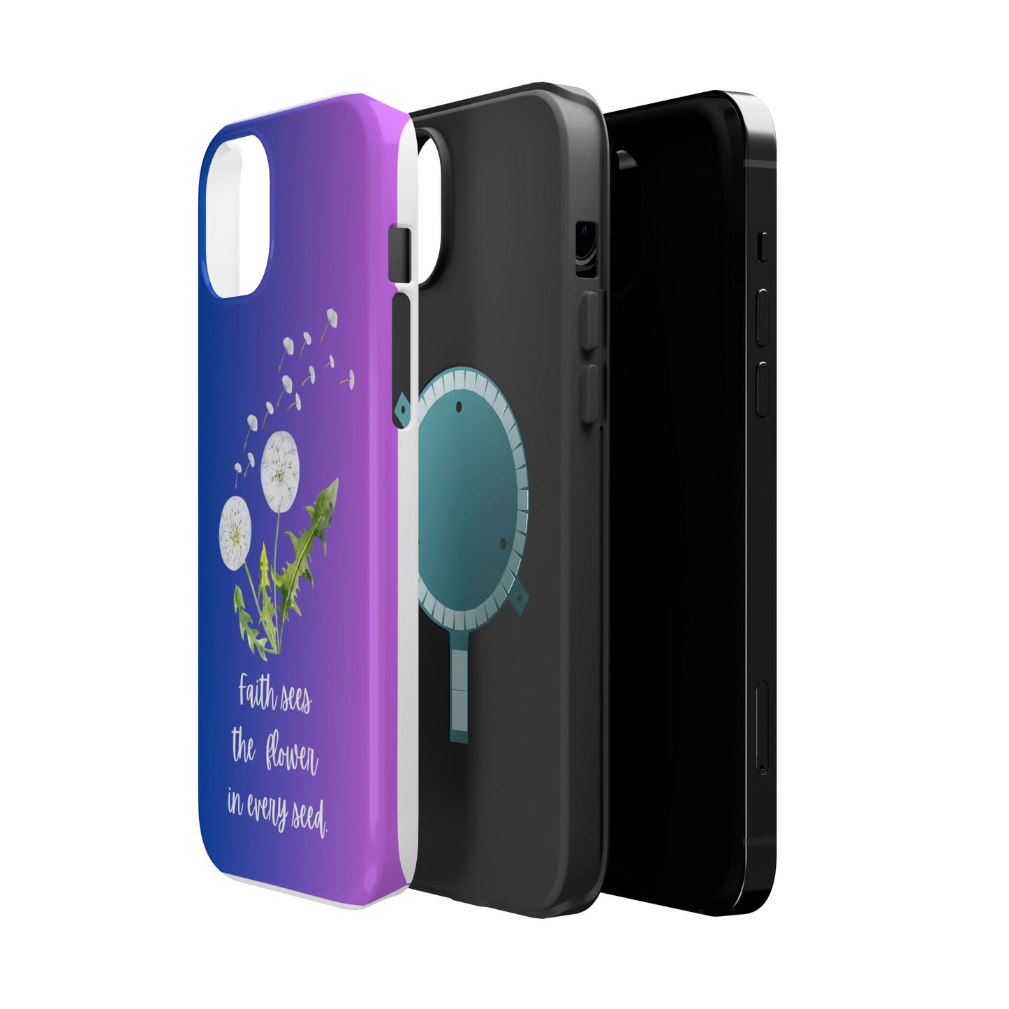 Phone Case - Faith Sees the Flower in Every Seed Inspirational Magnetic Tough Case