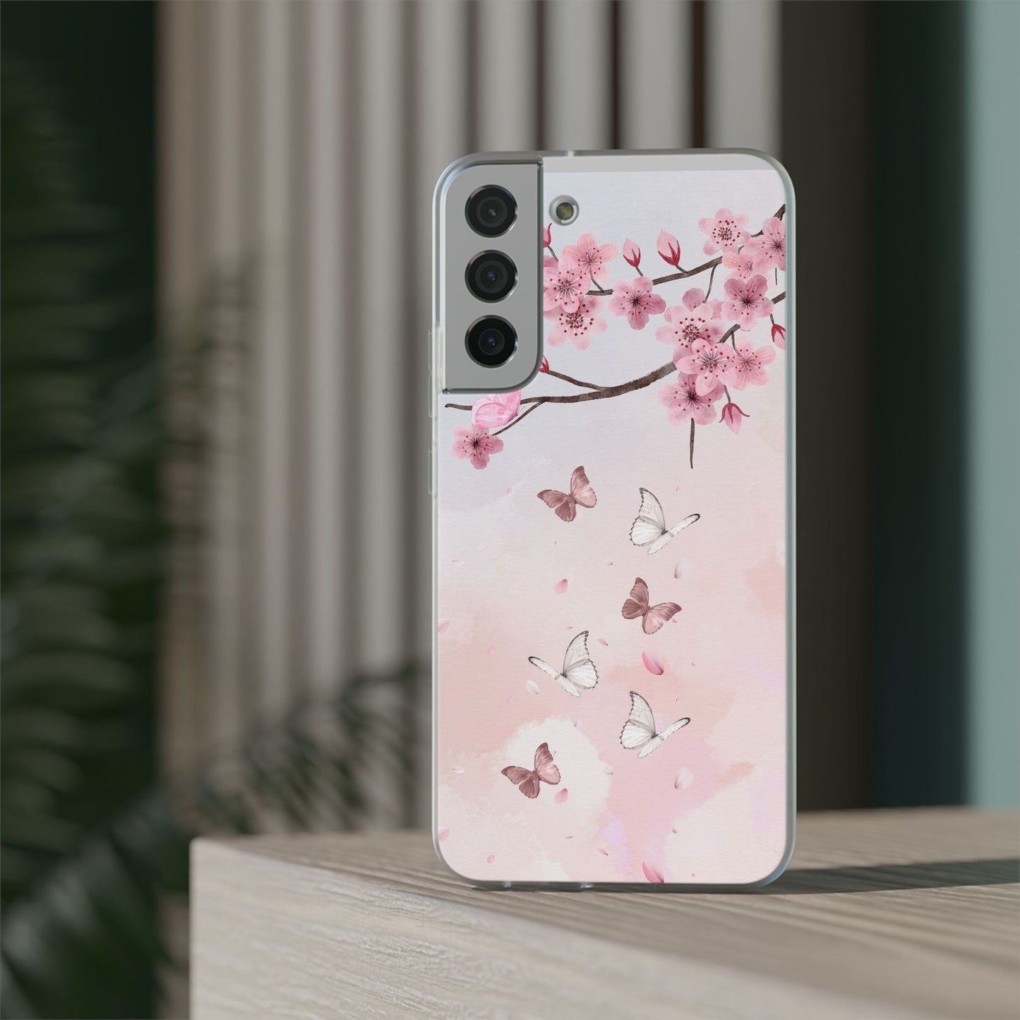Pink Floral Flexi Case