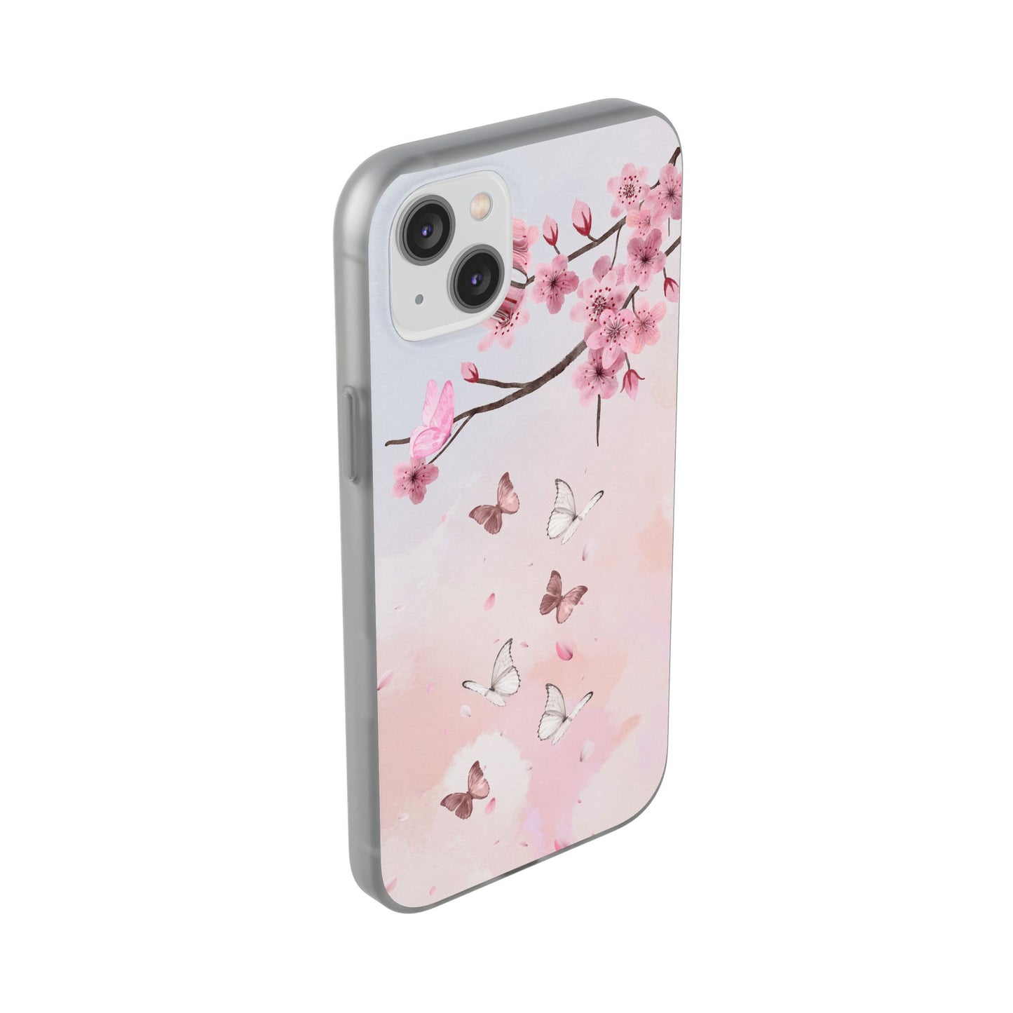 Pink Floral Flexi Case