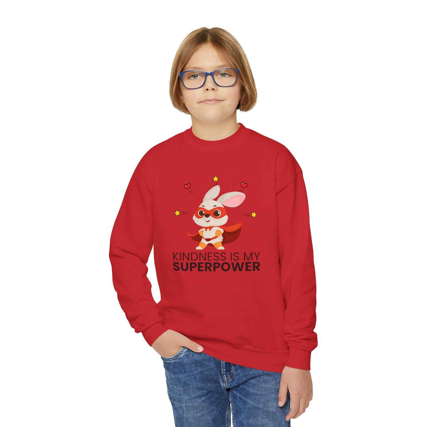 Youth Sweatshirt - 'Kindness is My Superpower'