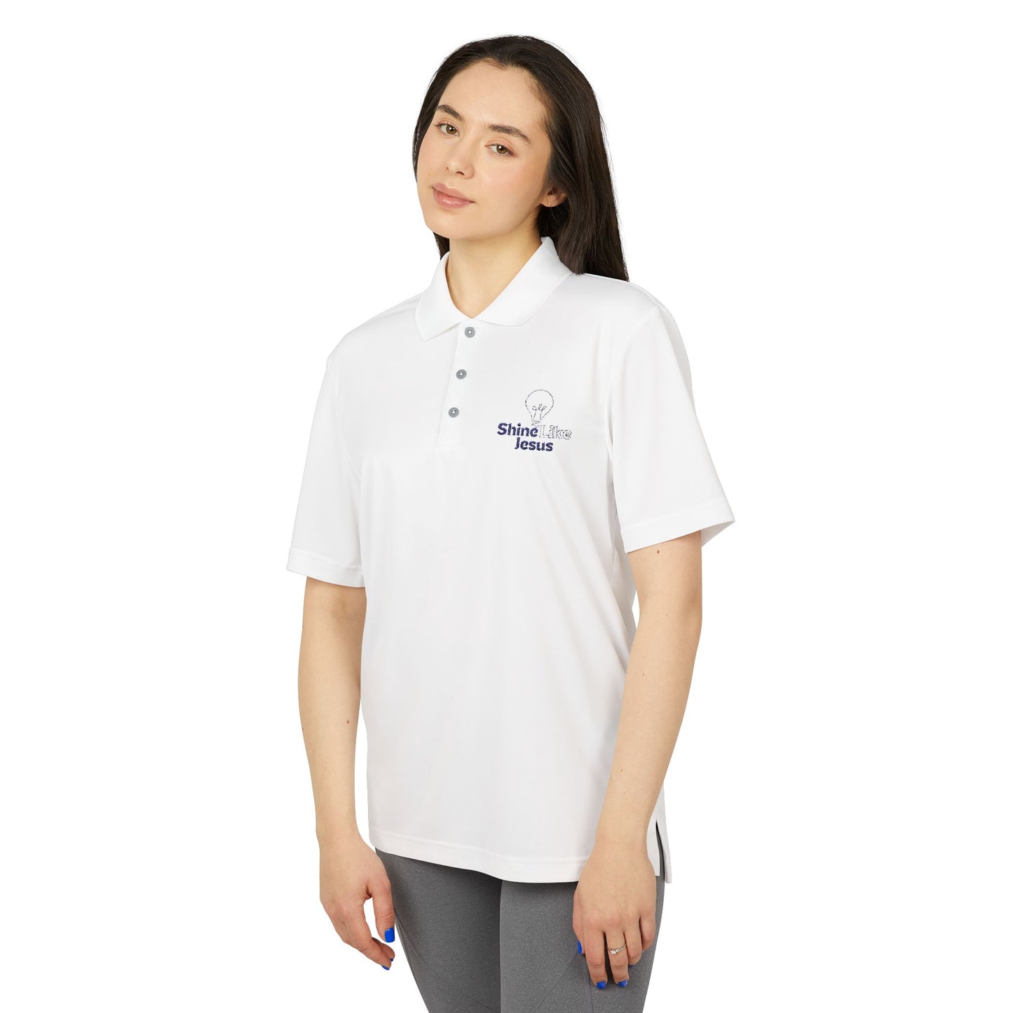 Adidas Unisex Performance Polo - Shine Like Jesus