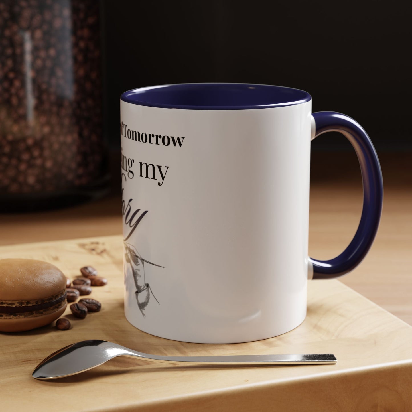 The Author of Tomorrow is Writing My Story Mug-Inspirational Faith Coffee Cup, Christian Gift