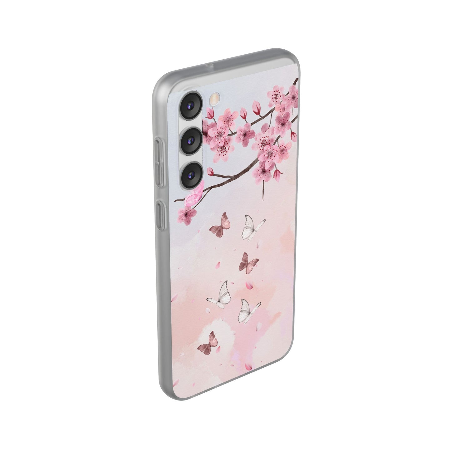 Pink Floral Flexi Case