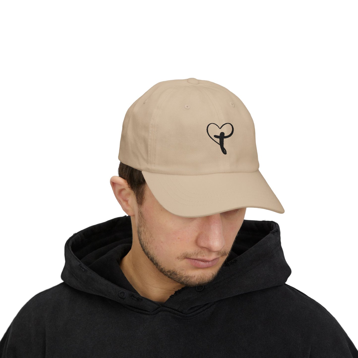 Classic  Cap with heart and cross