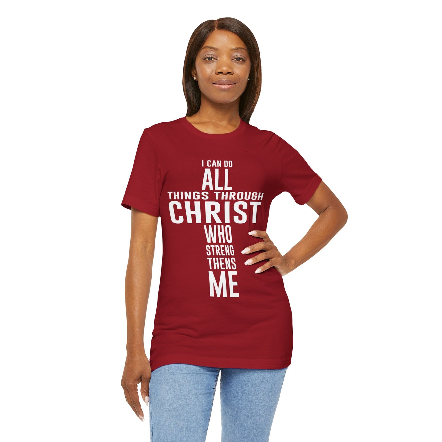 Christian Unisex Tee I can do all things through Christ