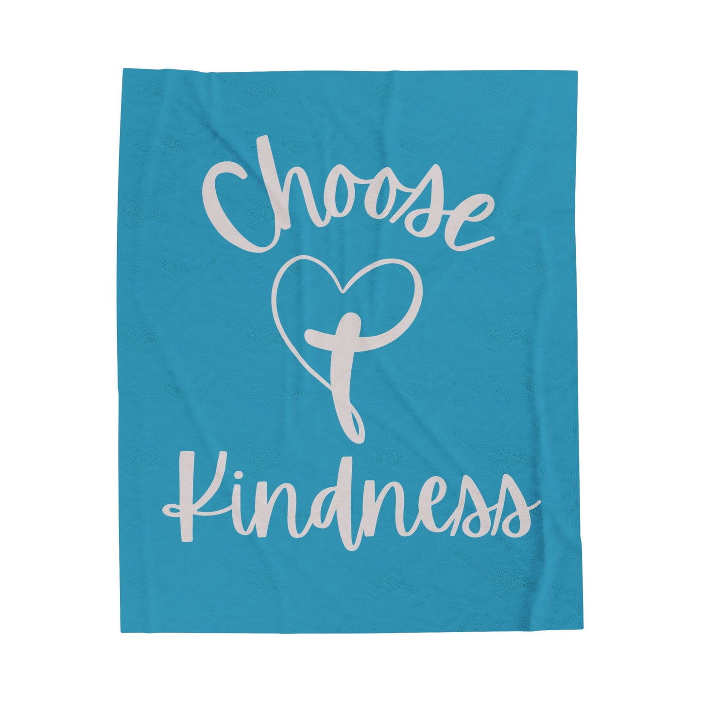 Velveteen Plush Blanket - Choose Kindness Snuggle Blanket