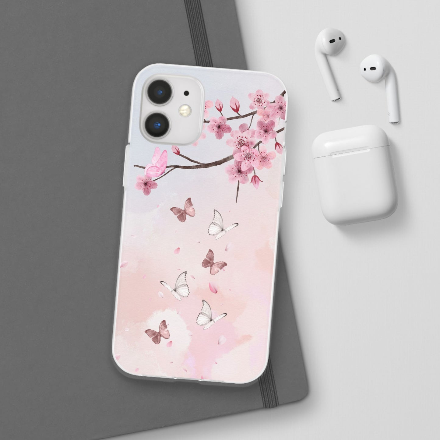 Pink Floral Flexi Case