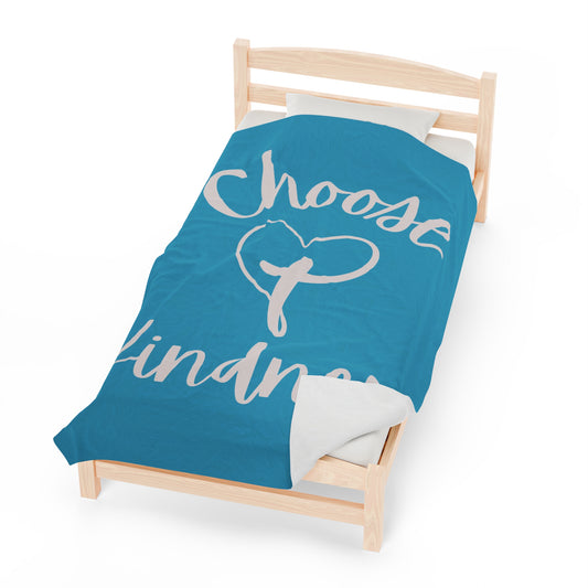 Velveteen Plush Blanket - Choose Kindness Snuggle Blanket