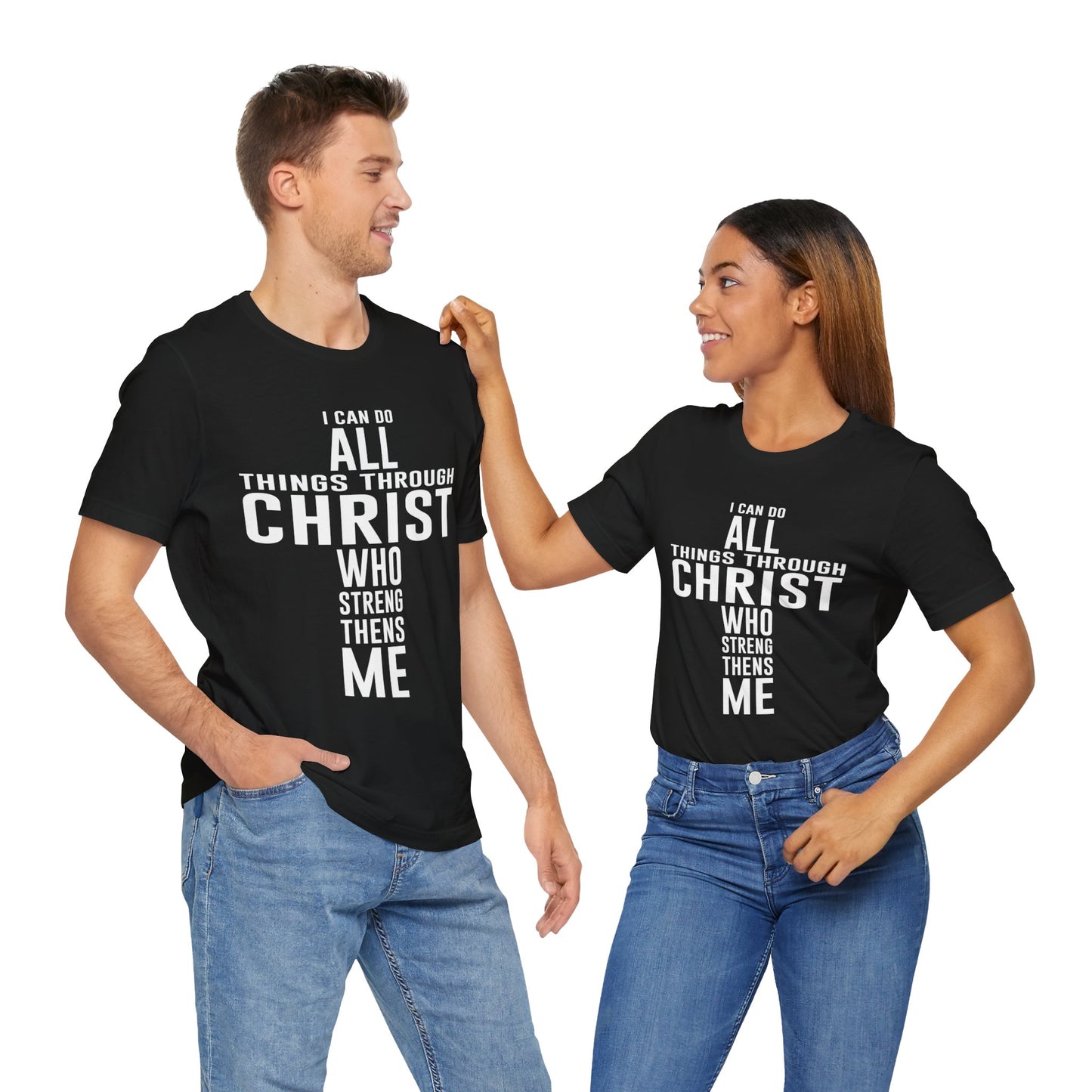 I can do all things through Christ Unisex Jersey Short Sleeve Tee