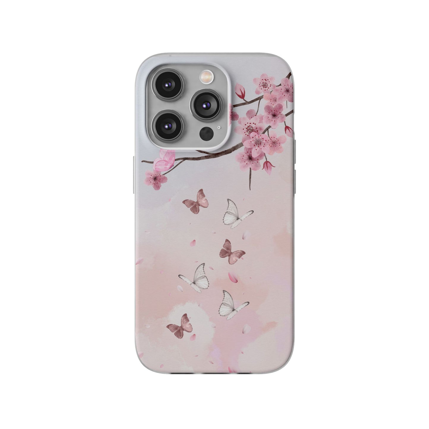 Pink Floral Flexi Case