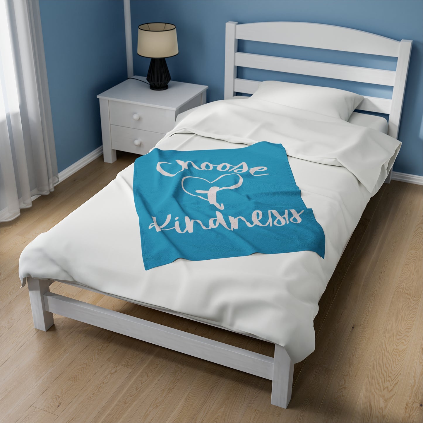 Velveteen Plush Blanket - Choose Kindness Snuggle Blanket